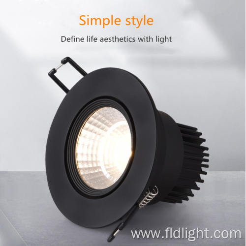 Round Recessed AC110V-220V Dimmable Ceiling downlights